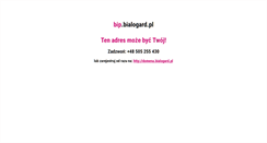 Desktop Screenshot of bip.bialogard.pl