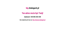 Tablet Screenshot of bip.bialogard.pl
