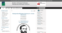 Desktop Screenshot of bip.biblioteka.bialogard.info