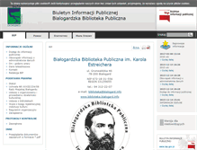 Tablet Screenshot of bip.biblioteka.bialogard.info